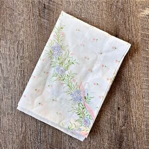 Vintage pillowcase with bows‎ and flowers, Thomaston